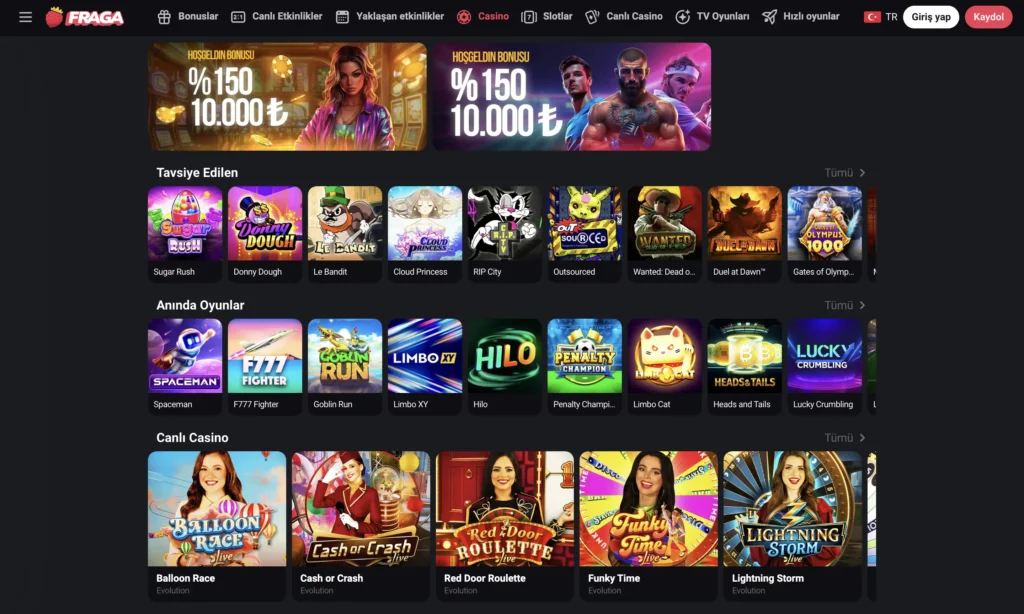 Fraga Casino güncel giriş